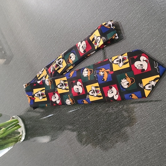 Vintage Balancine Hot Cakes Disney Mickey Mouse Donald Duck Filmstrip Retro Tie - Picture 8 of 10